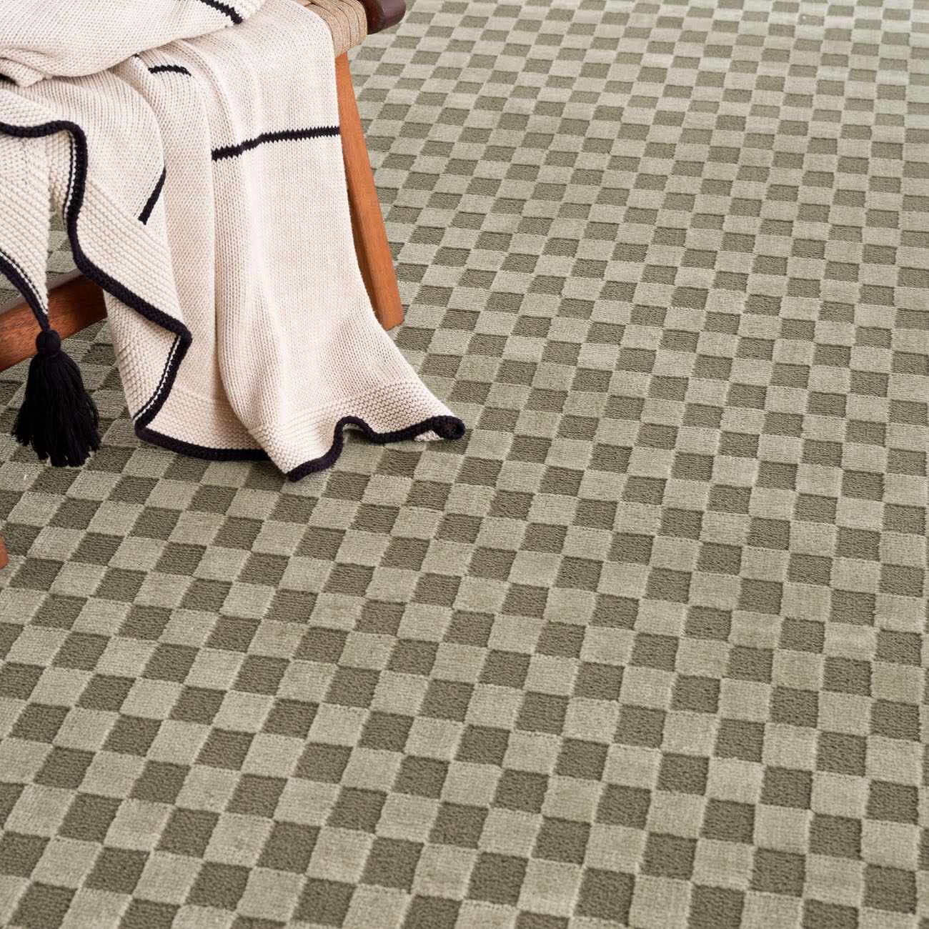 Gaiwan Olive Green Washable Area Rug by Boutique Rugs