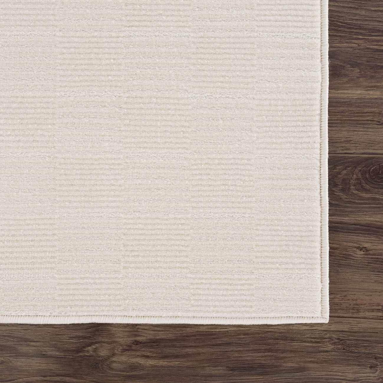 Kazuma Cream Checkered Washable Area Rug by Boutique Rugs