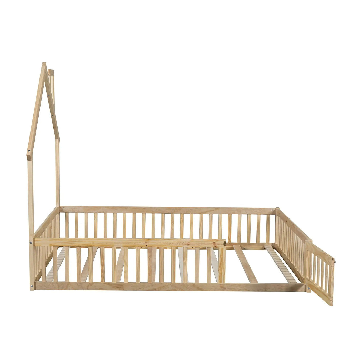House Platform Bed With Guardrail by HouseOfZazla