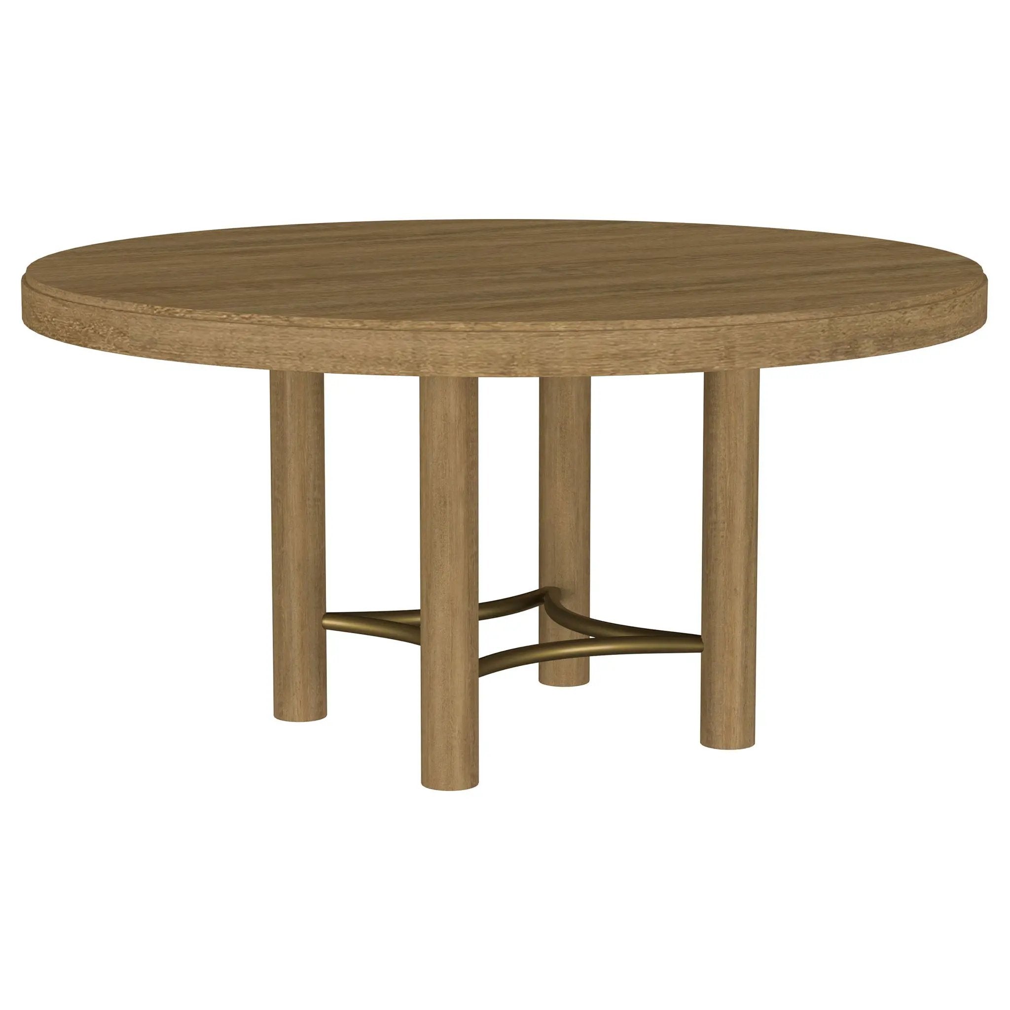 Arini 60-inch Round Wood Dining Room Table Sand Wash by Unique Piece Furniture