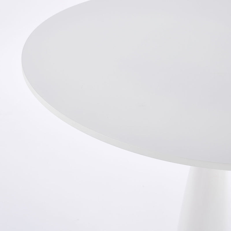 Round Pedestal Dining Table with Minimalist Design - White, photo 6 of 9