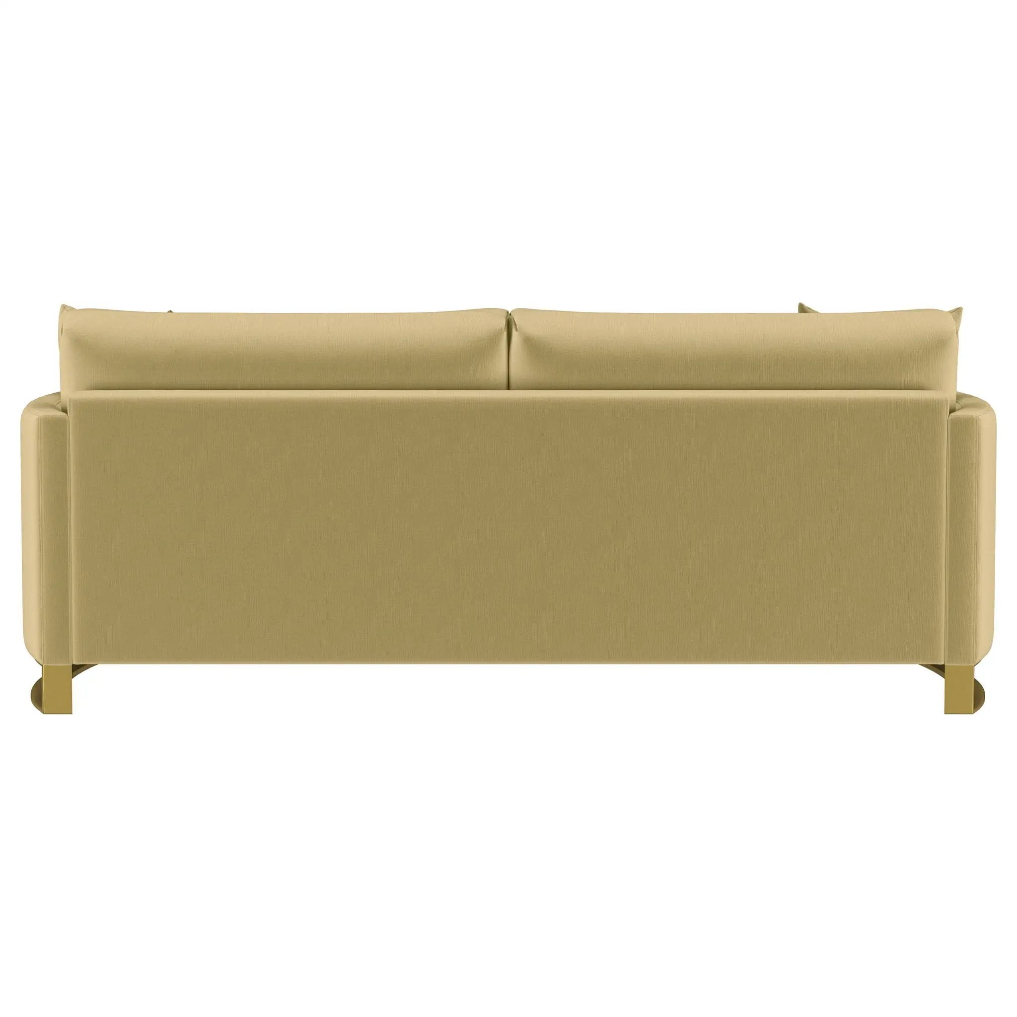 Corliss Upholstered Curved Track Arm Sofa Camel by Unique Piece Furniture
