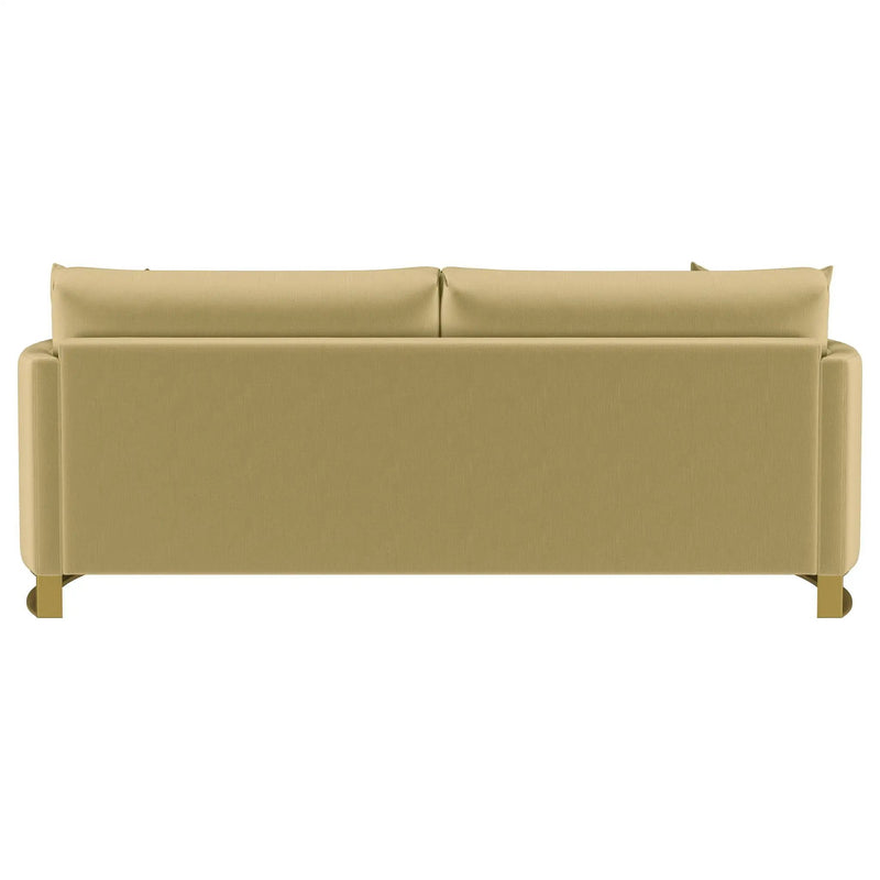 Corliss Upholstered Curved Track Arm Sofa Camel by Unique Piece Furniture