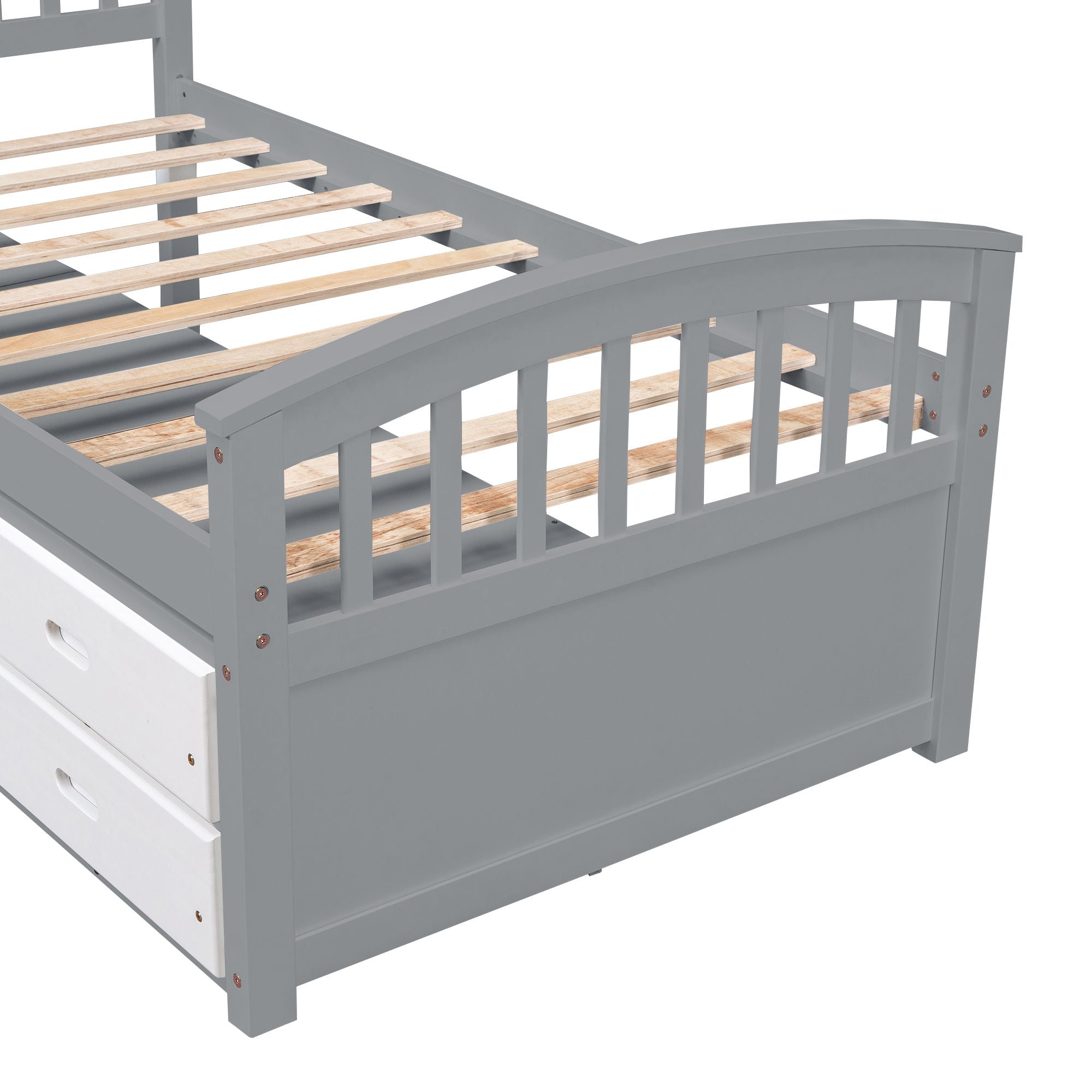 Platform Storage Bed Solid Wood Bed With 6 Drawers by HouseOfZazla