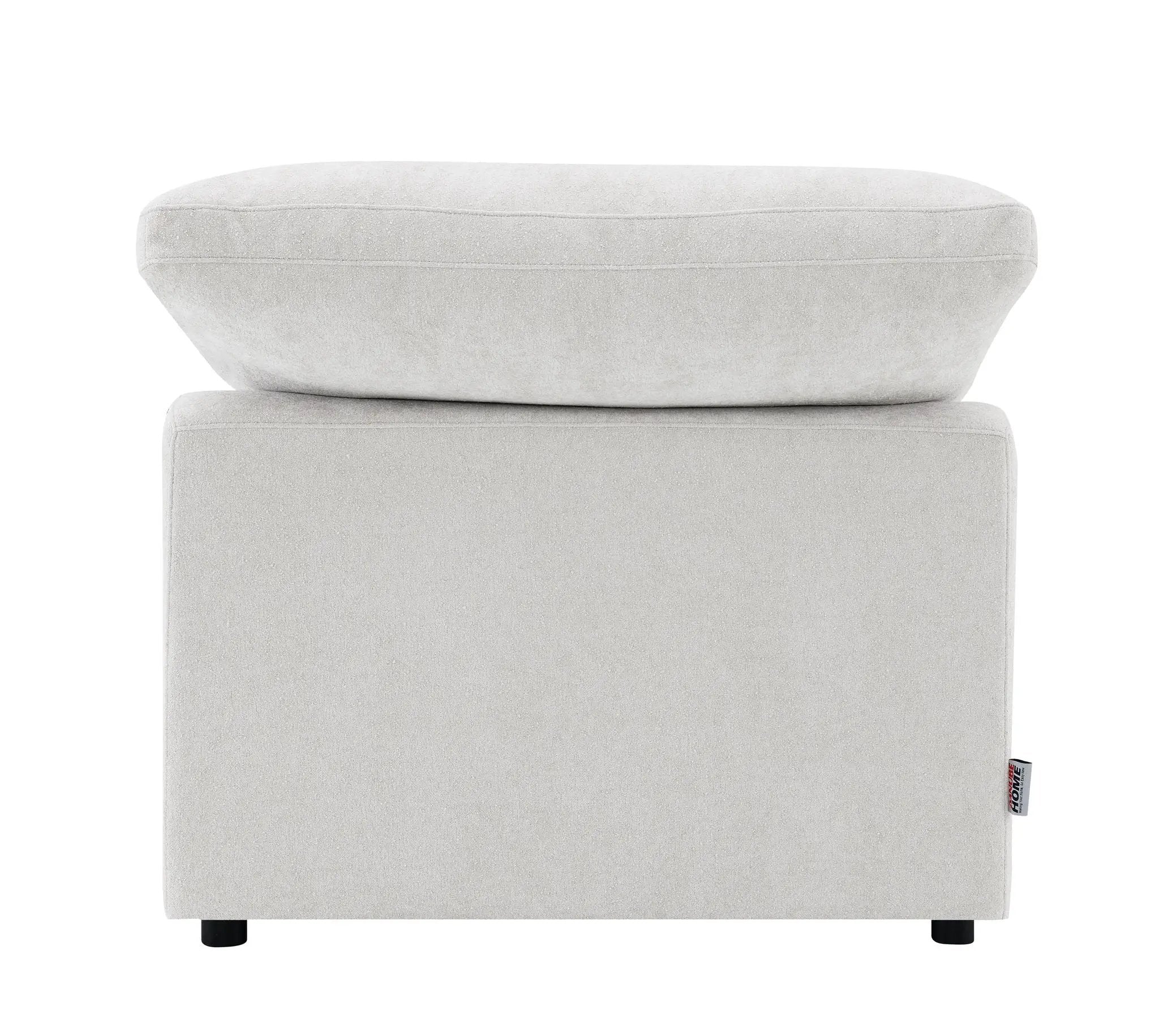 Naveen - 6 Piece Modular Sectional - Ivory by Unique Piece Furniture