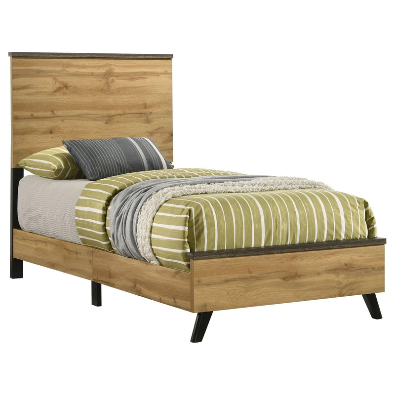 Kaywood 52-inch Twin Panel Bed Natural Pine by Unique Piece Furniture