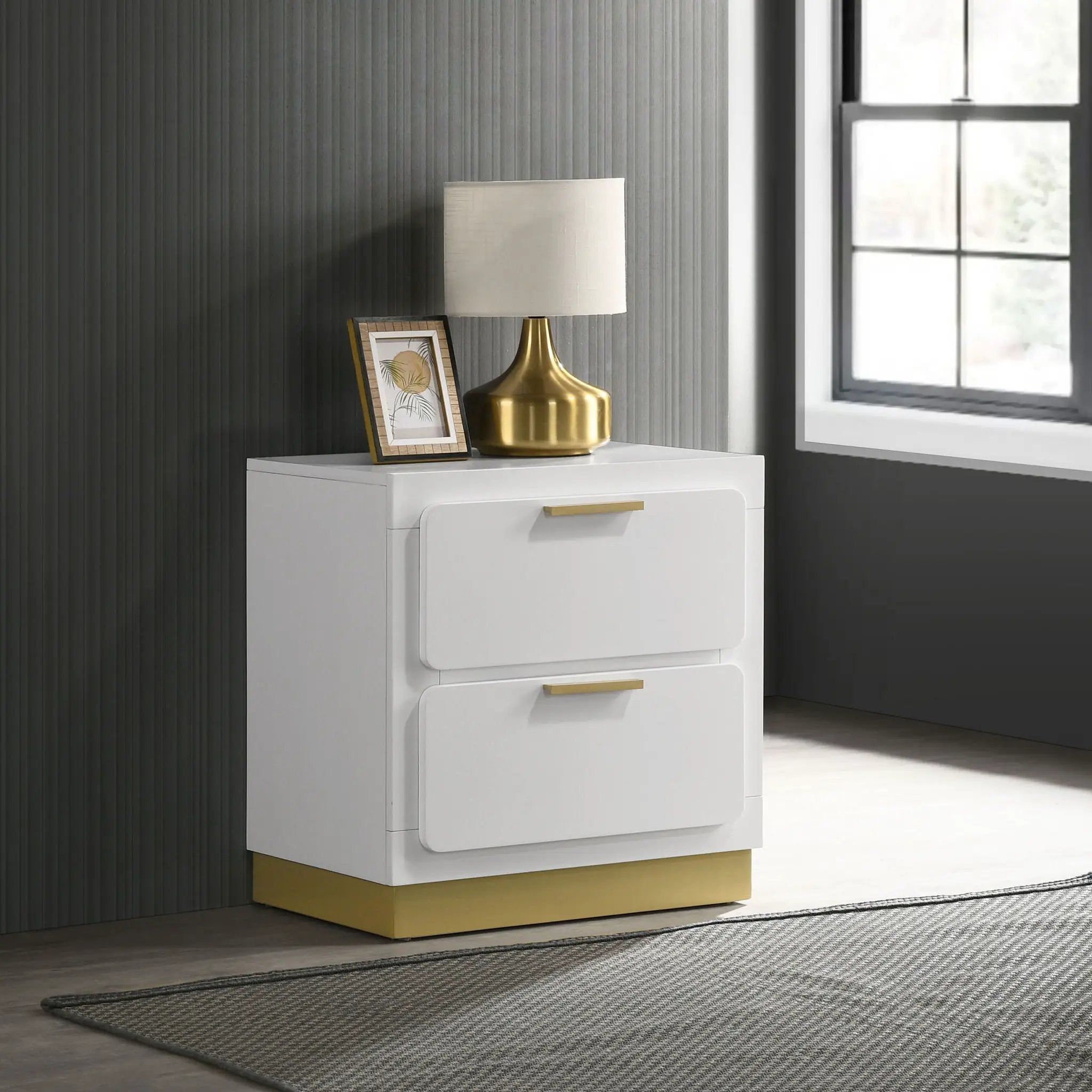 Caraway 2-drawer Nightstand White by Unique Piece Furniture