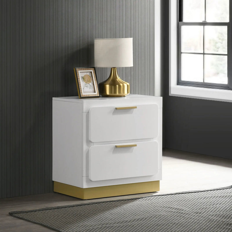 Caraway 2-drawer Nightstand White by Unique Piece Furniture