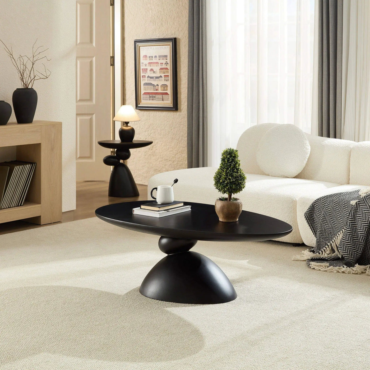 Lucky Stone Shaped Table by Unique Piece Furniture
