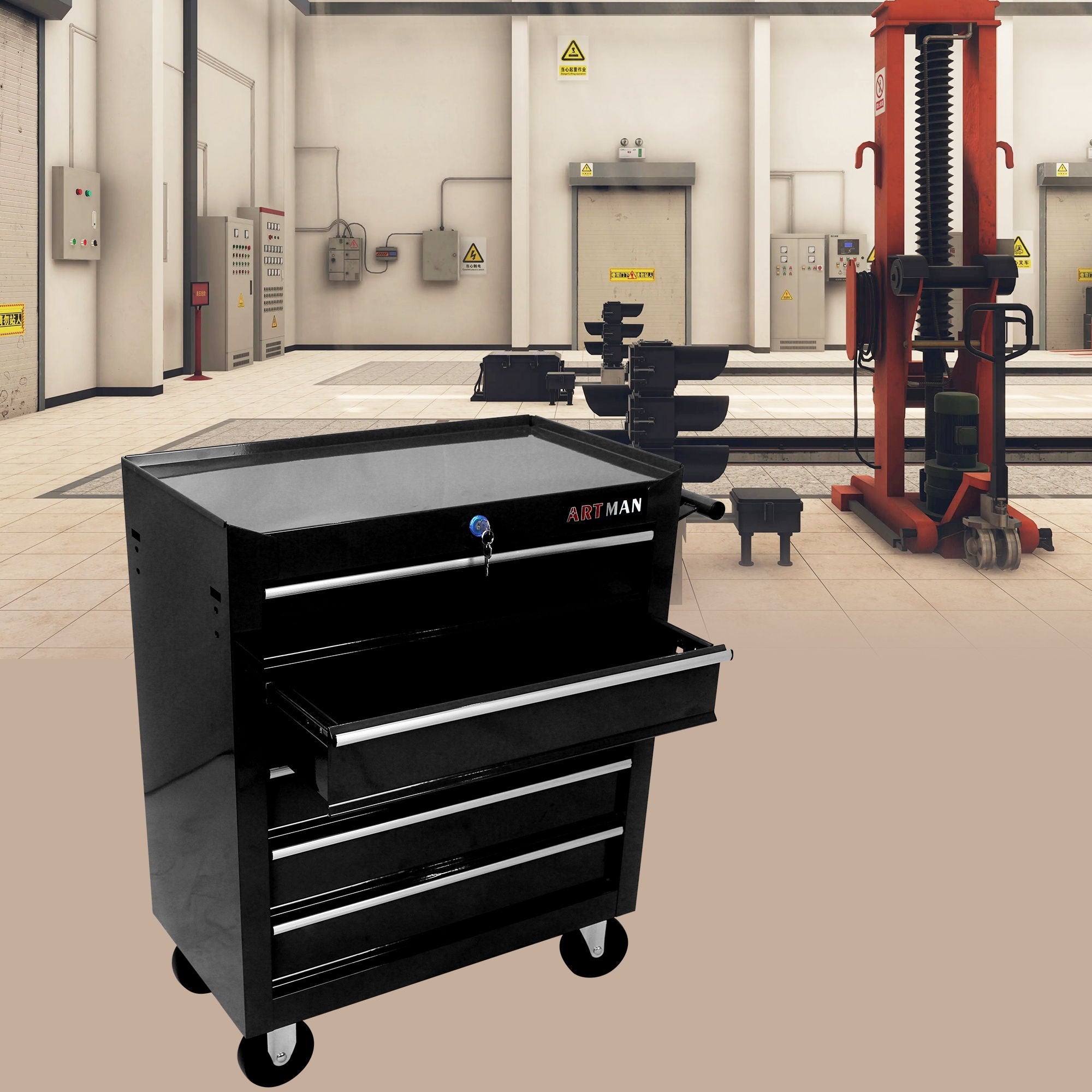 Multifunctional Tool Cart With Wheels And Drawers by HouseOfZazla