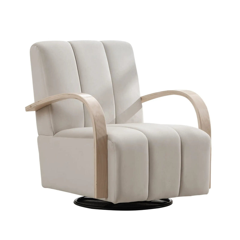360° Swivel Accent Chair With Armrests by Unique Piece Furniture