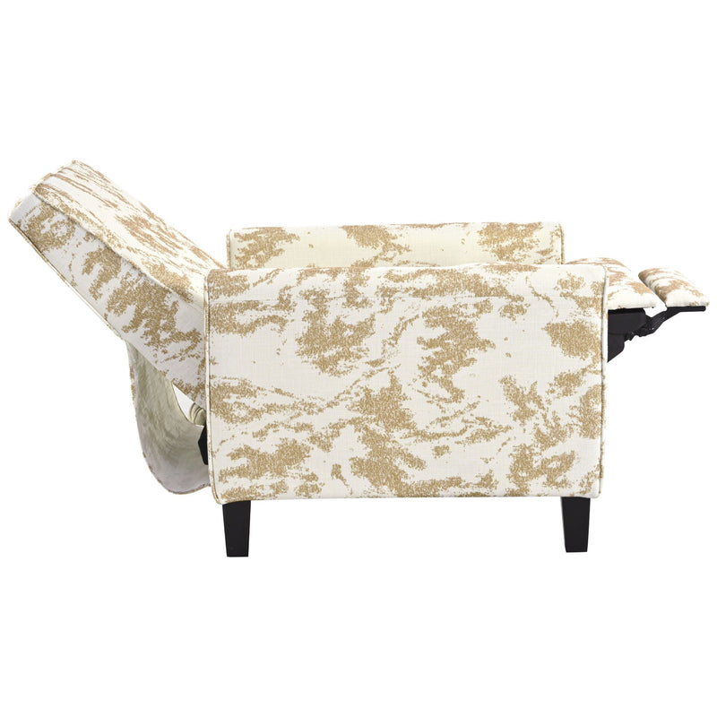 Push Back Upholstered Recliner Armchair by HouseOfZazla