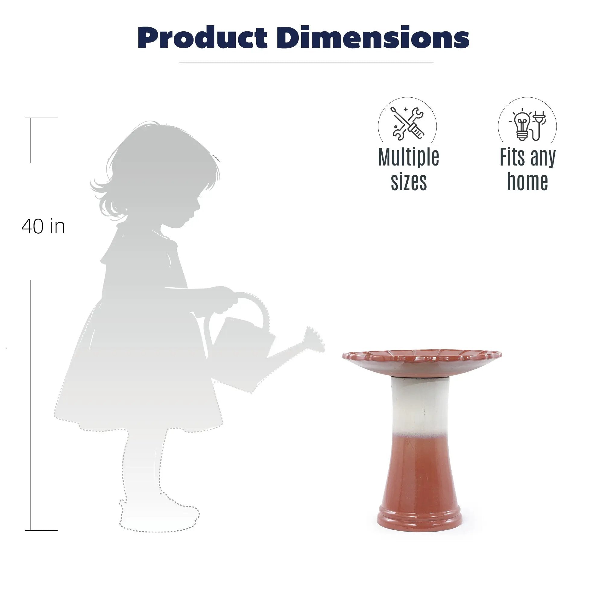 Handmade Glazed Ceramic Bird Bath by HouseOfZazla