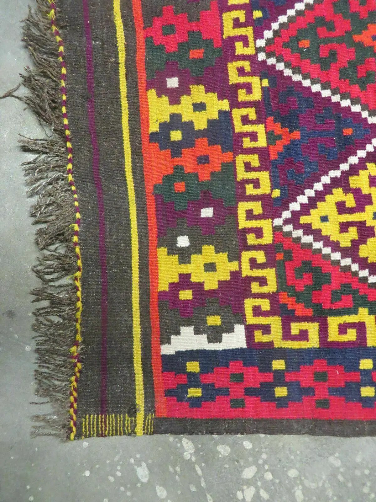 6' X 13' Antique Turkish Kilim Handmade Flat Weave Wool Rug Veg Dye by Jewel Rugs