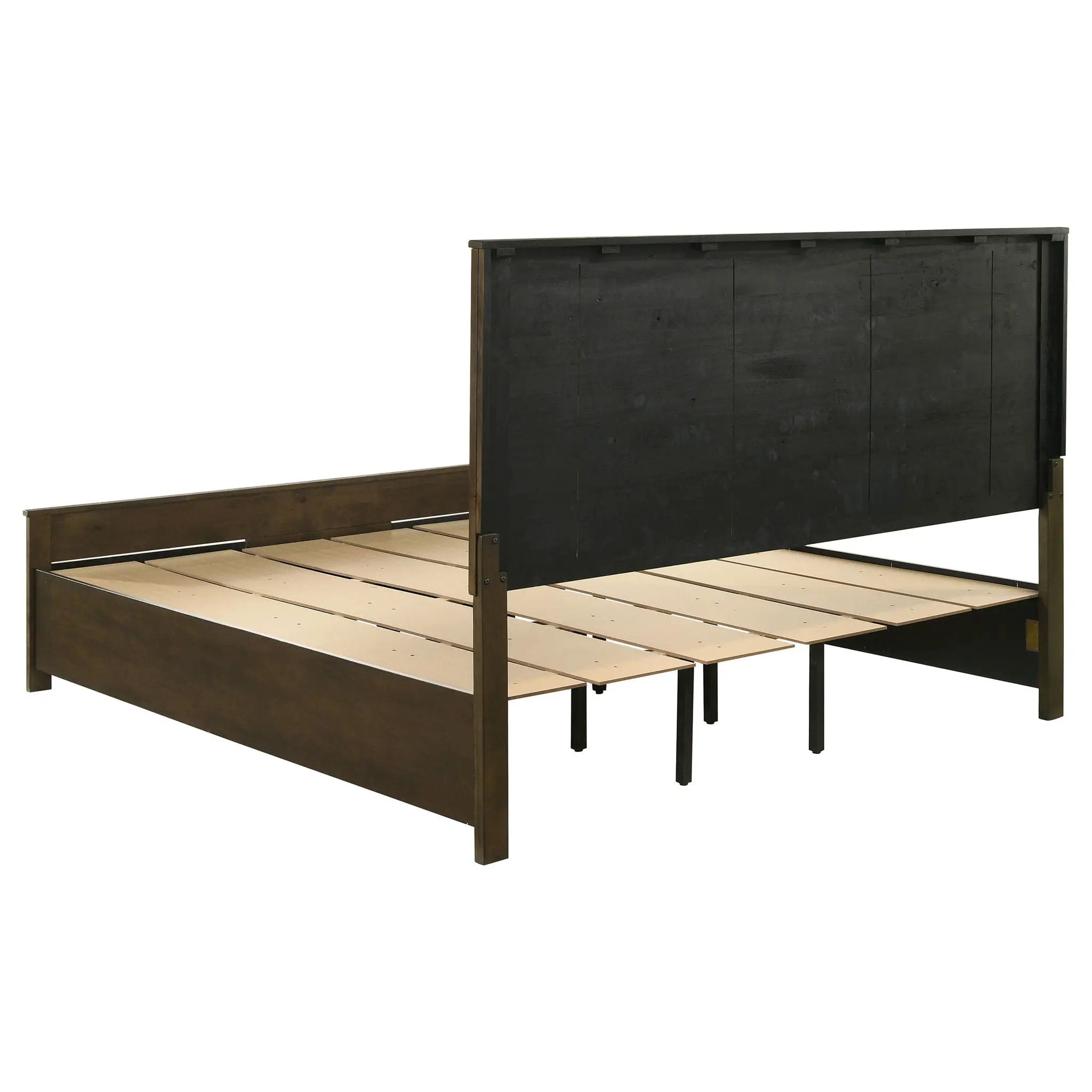 Woodmont Eastern King Storage Bed Rustic Golden Brown by Unique Piece Furniture
