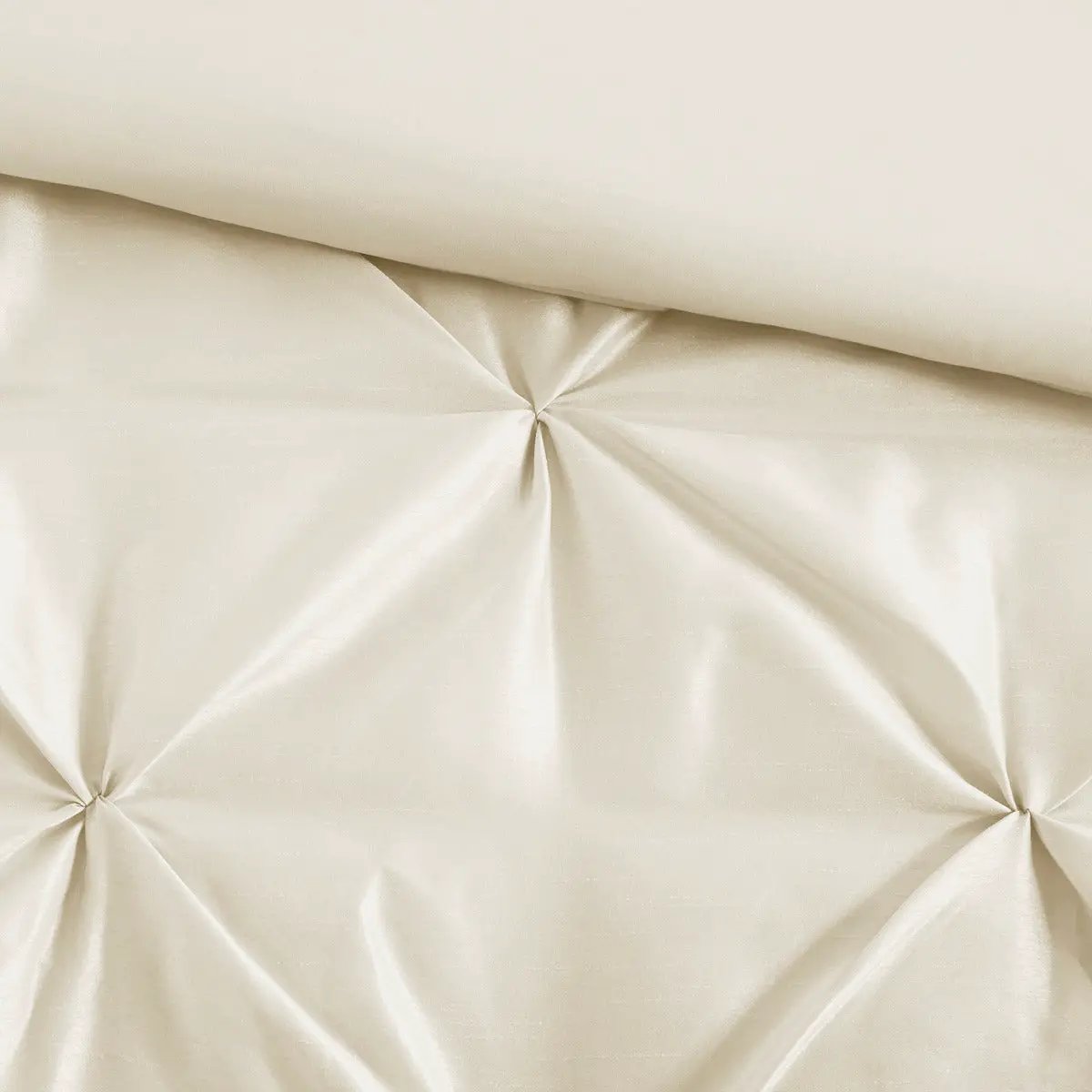 7 Piece Tufted Comforter Set Ivory Full by HouseOfZazla