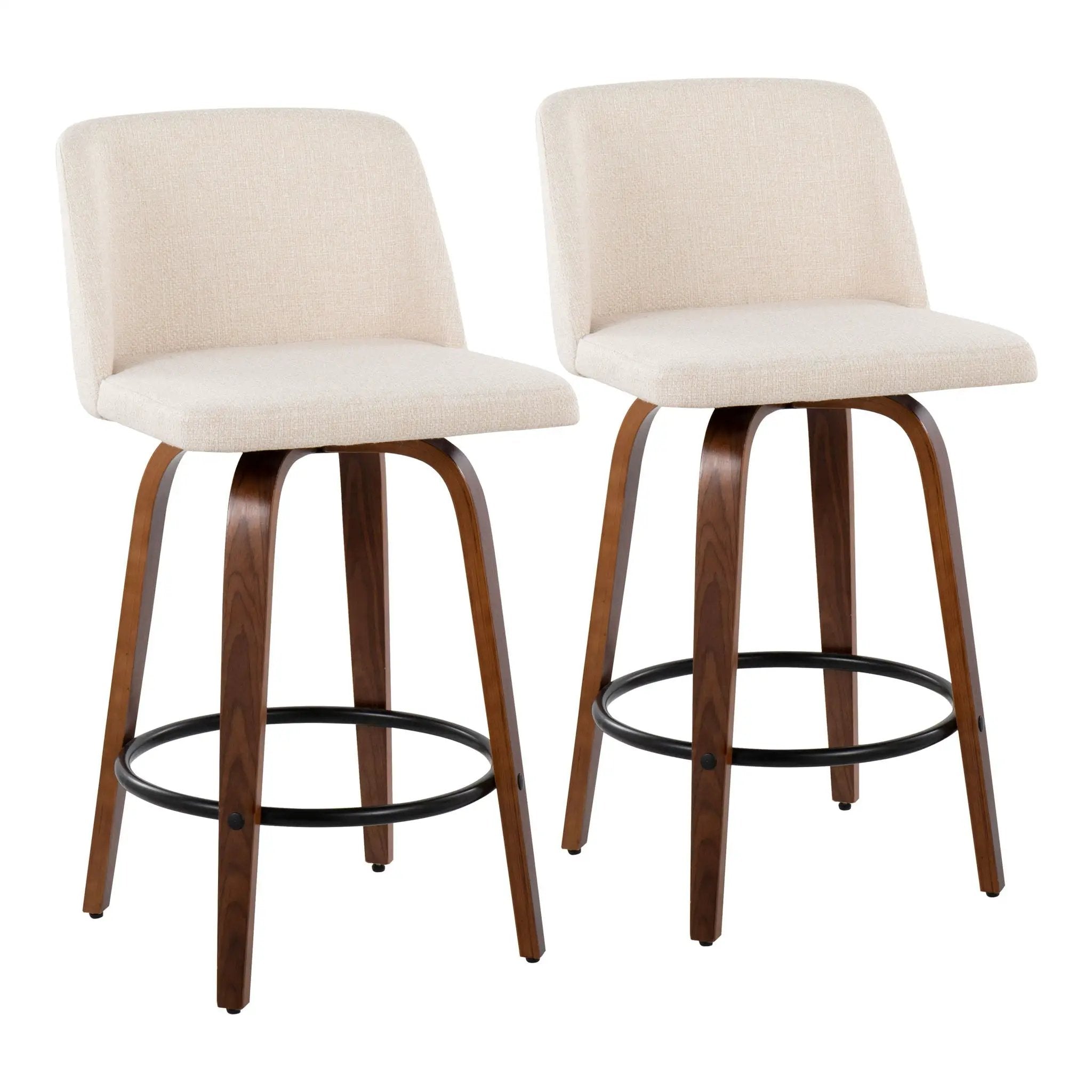 Toriano - Mid Century Modern, Counter Stool (Set of 2) by Unique Piece Furniture