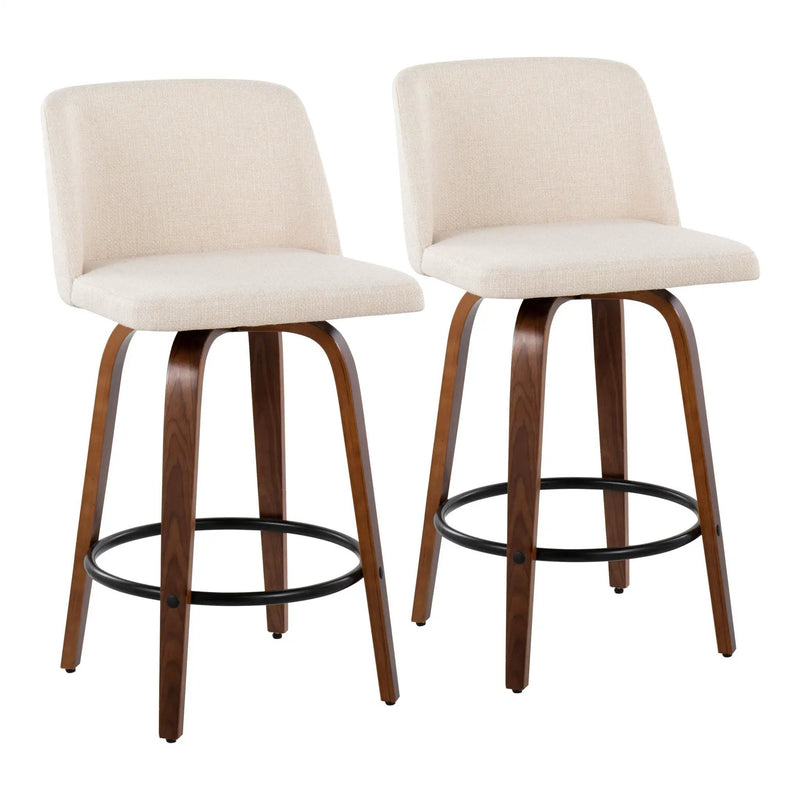 Toriano - Mid Century Modern, Counter Stool (Set of 2) by Unique Piece Furniture