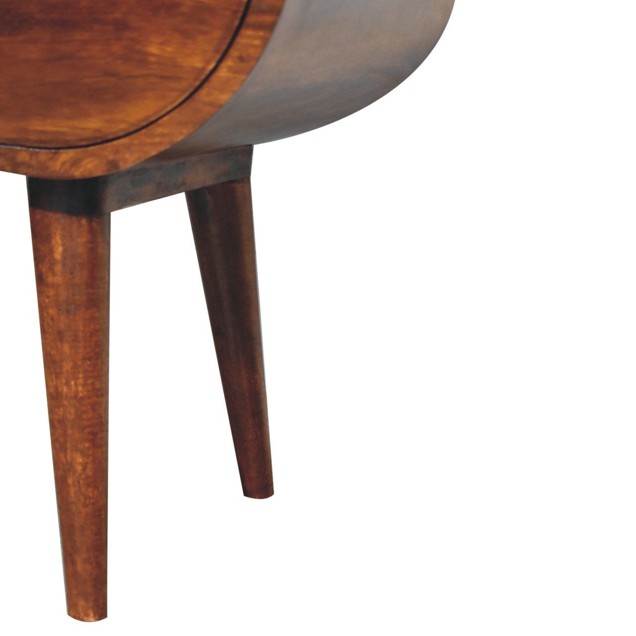 Large Chestnut Circular Bedside by HouseOfZazla