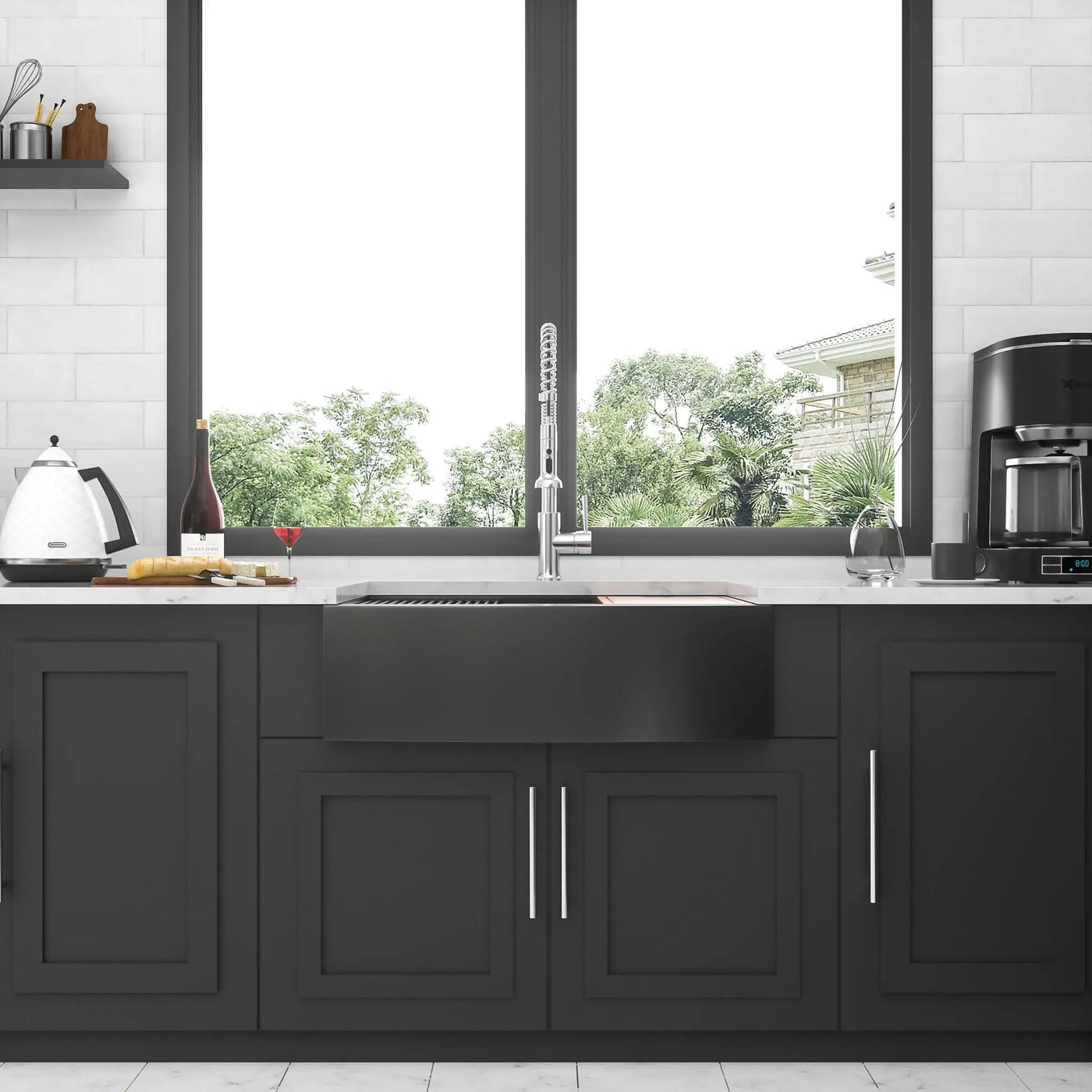 Farmhouse Kitchen Sink Workstation, Apron Front by HouseOfZazla