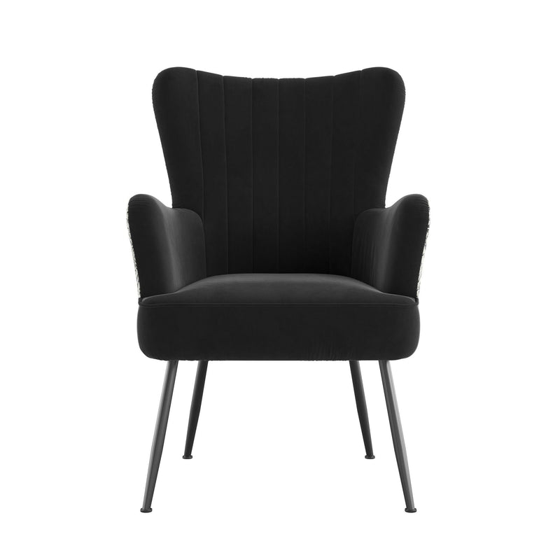 Accent Chair With Unique Print Fabric by HouseOfZazla