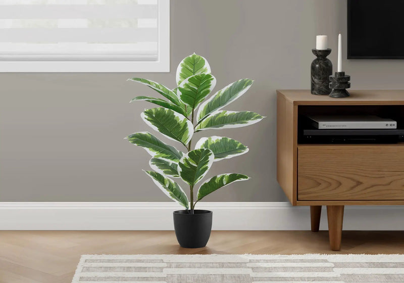 27" Tall Real Touch Artificial Rubber Plant by HouseOfZazla