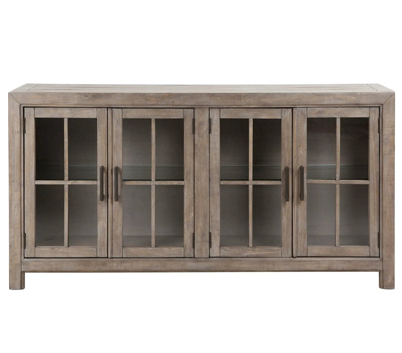 Tinley Park - Buffet Curio Cabinet - Dove Tail Gray by Unique Piece Furniture