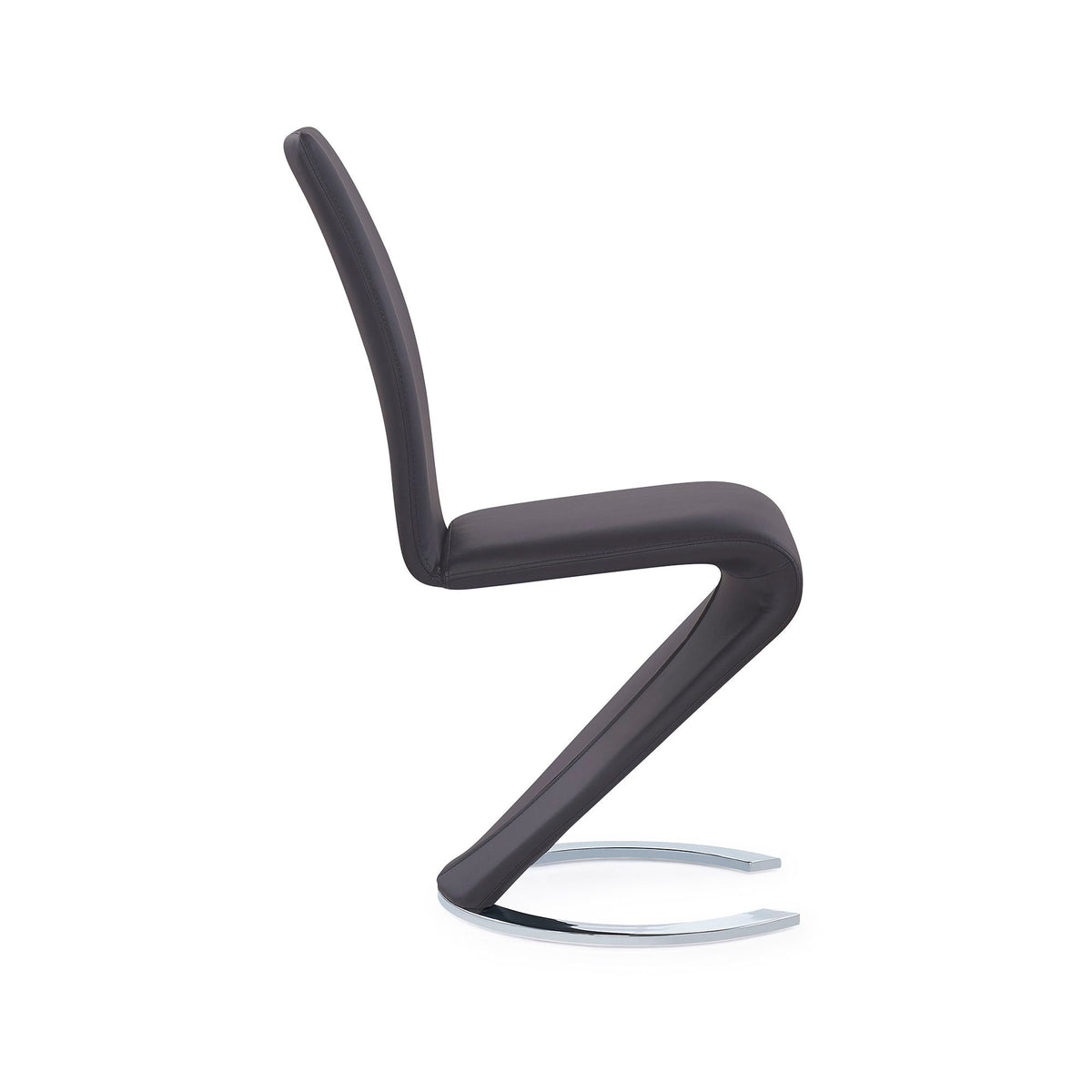 Horseshoe Dining Chairs Set of 2 with Polyurethane Finish - Black, Dark Gray, or White, photo 24 of 32