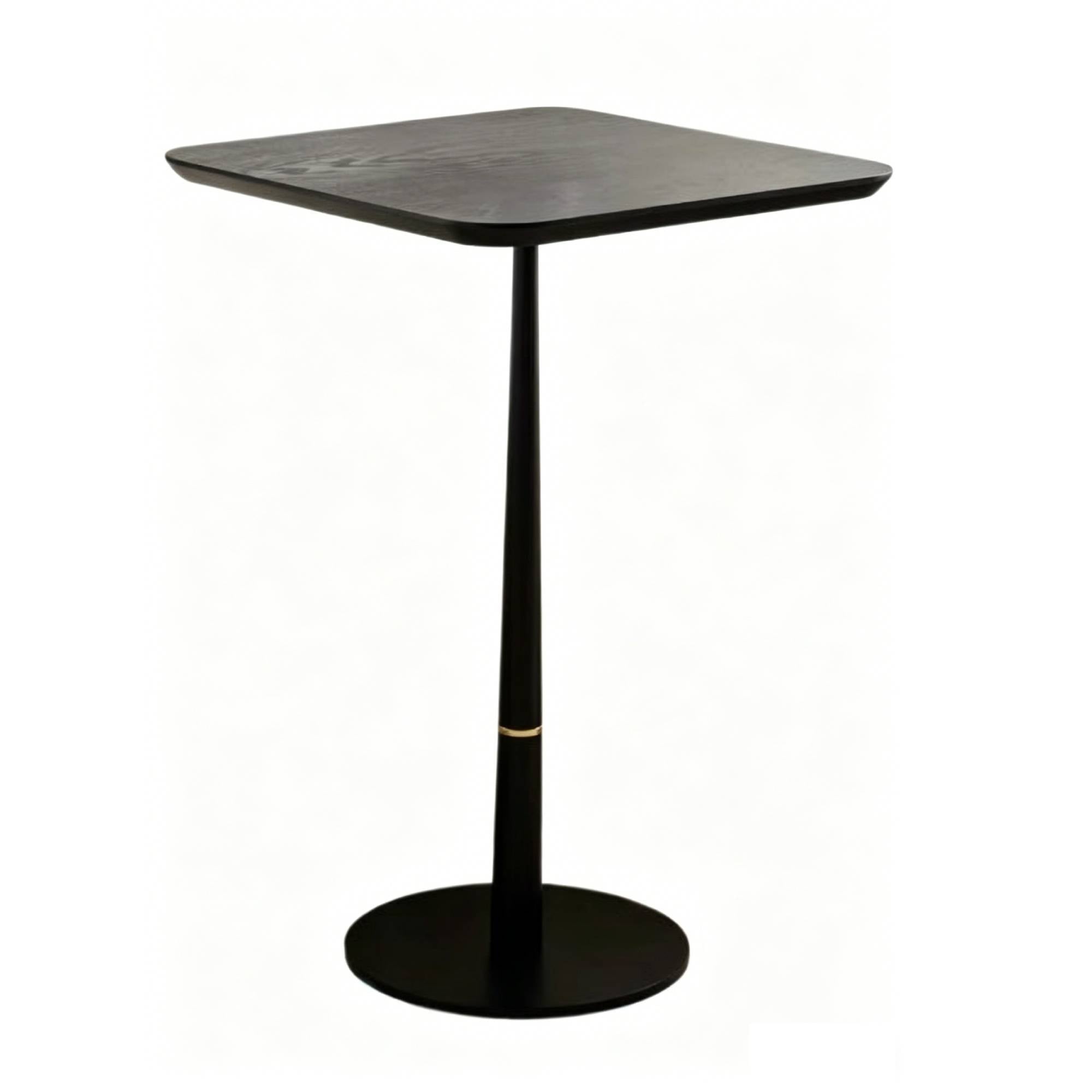 Modern Square Coffee Table And Computer Desk - Black / Gold by HouseOfZazla
