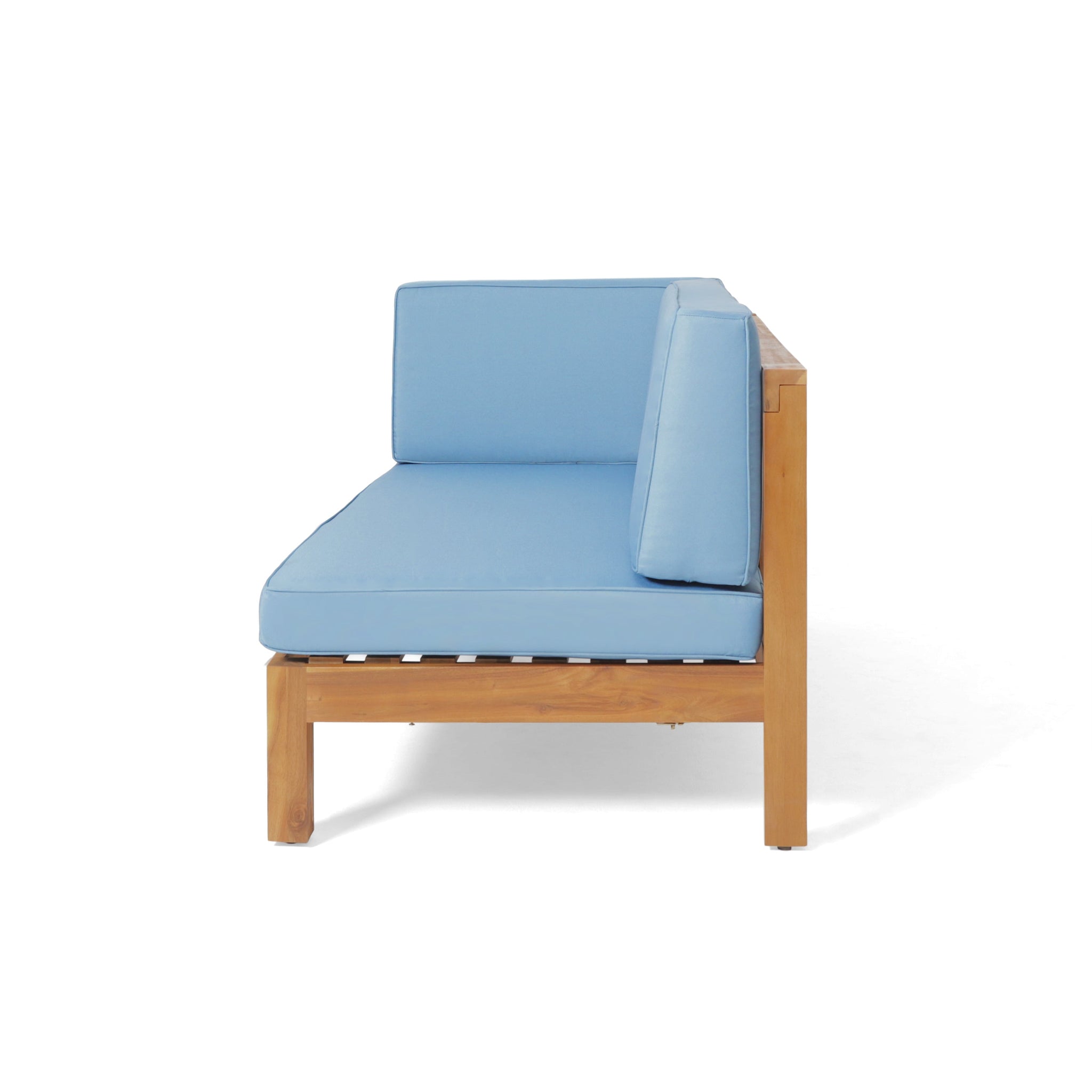 Brava X-Back 4-Piece Sofa Set, Blue by HouseOfZazla