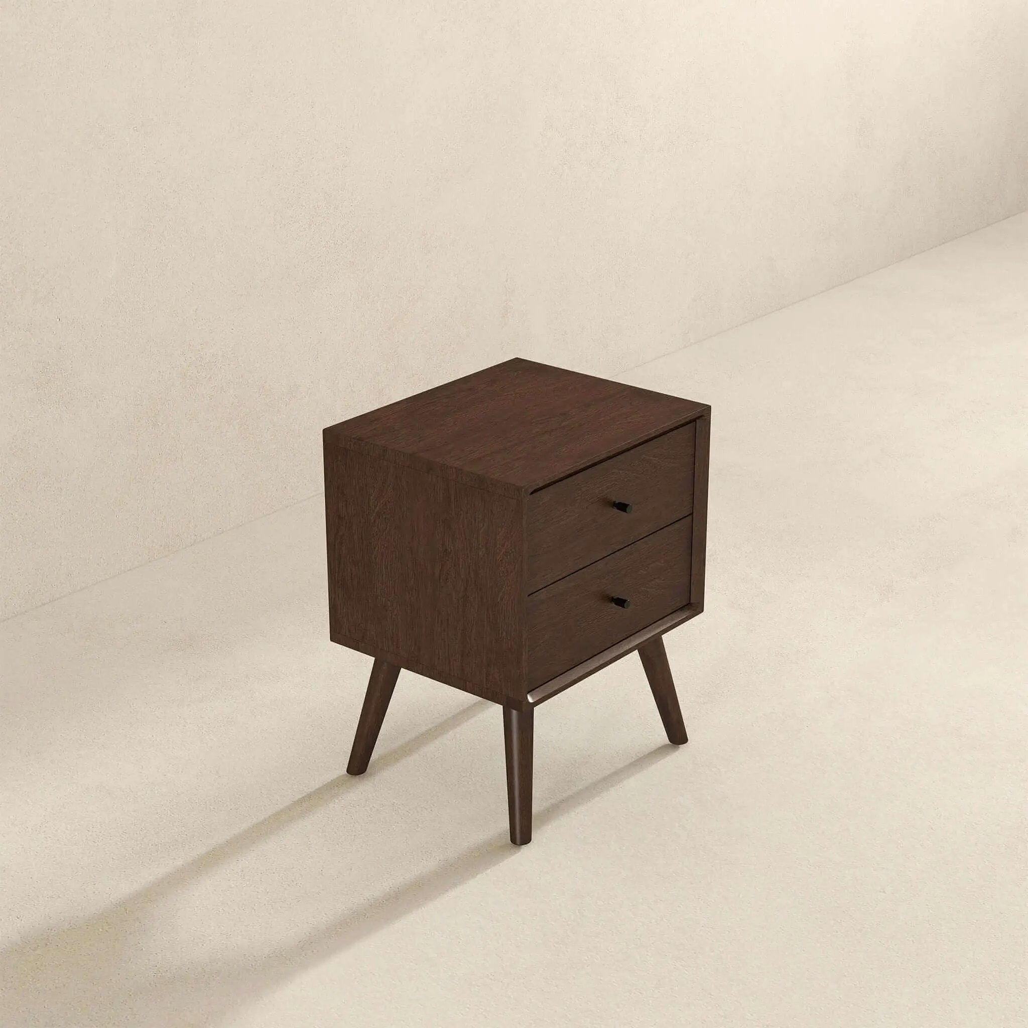 Caroline - Mid-Century Modern Style Night Stand 2 Drawer by Unique Piece Furniture