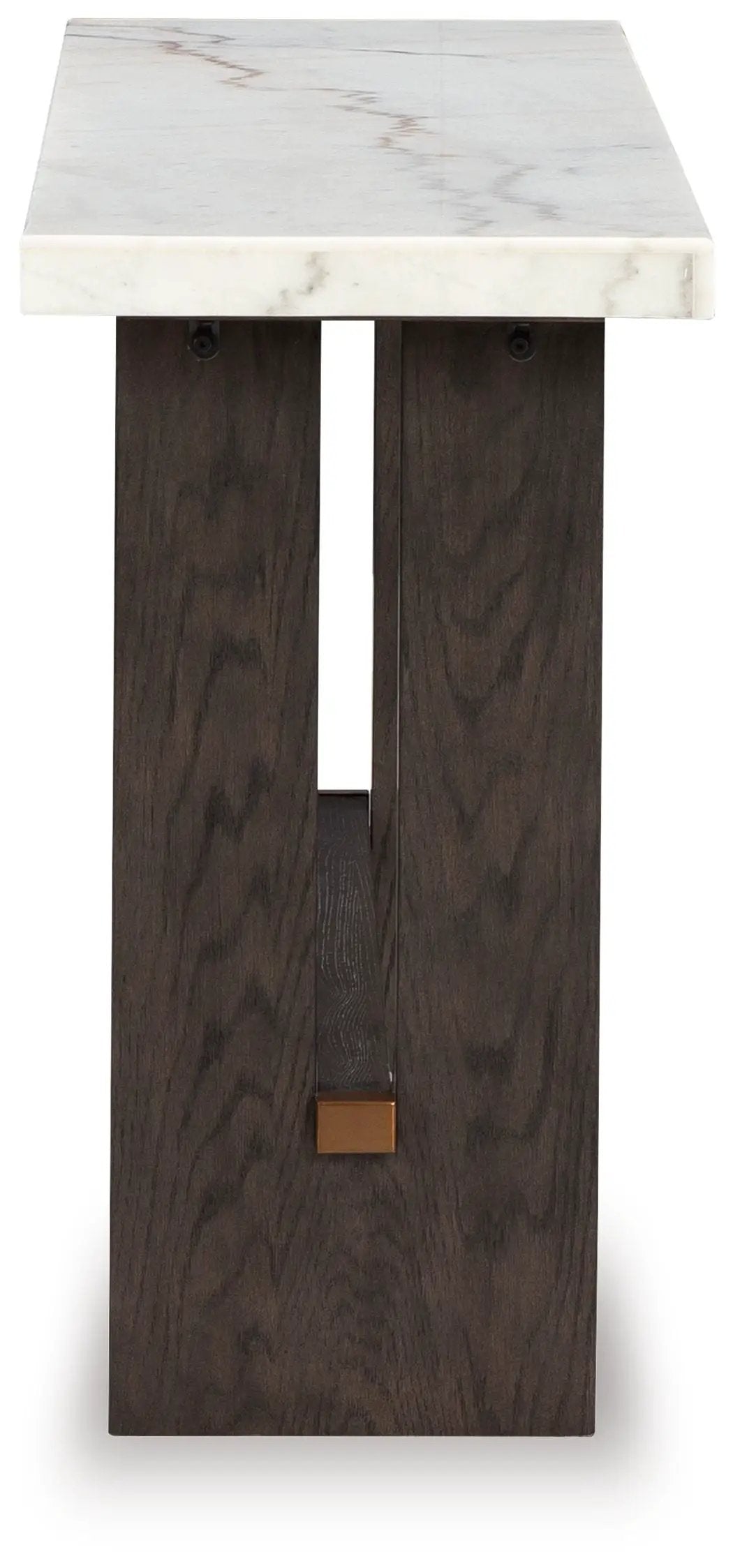 Burkhaus - Sofa Table - White / Dark Brown by Unique Piece Furniture