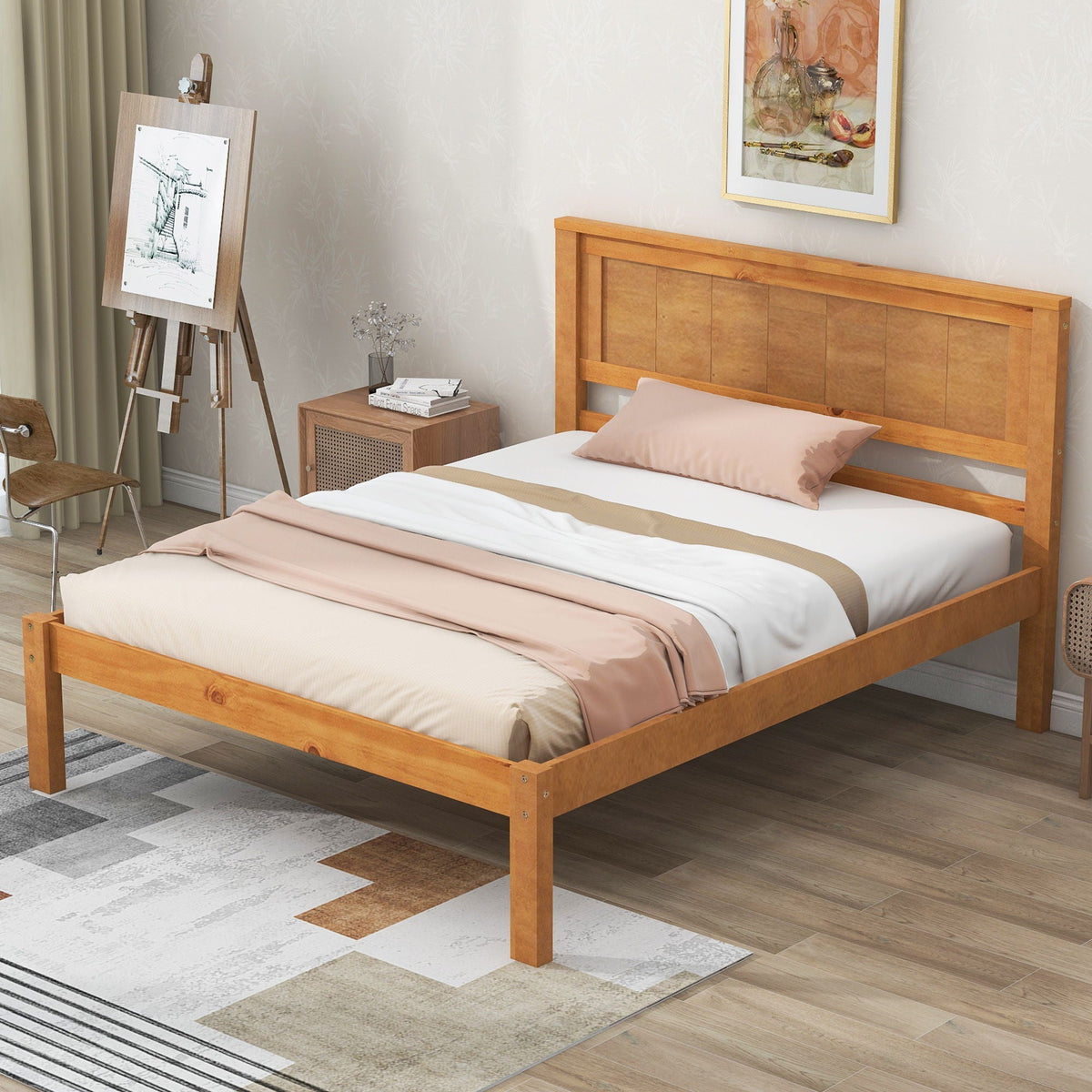 Platform Bed Frame With Headboard, photo 32 of 40