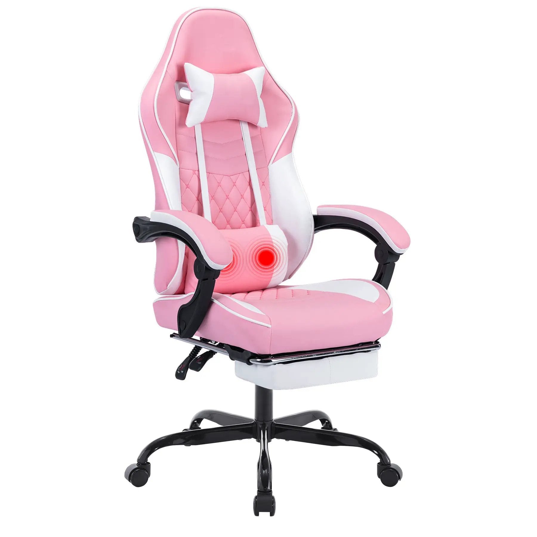 Ergonomic Video Gamer Chair with Massage Lumbar Support by HouseOfZazla