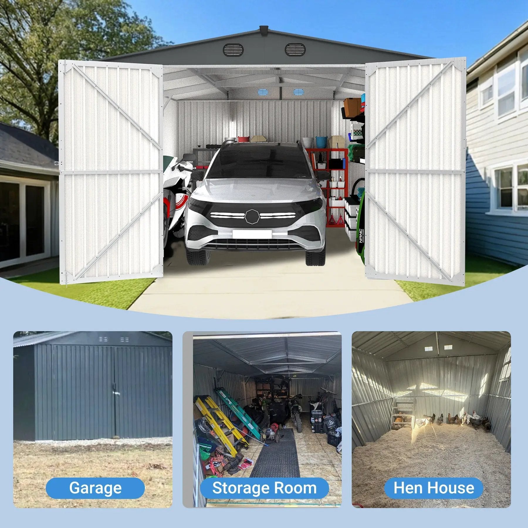 Outdoor Storage Shed 20x13 FT by HouseOfZazla
