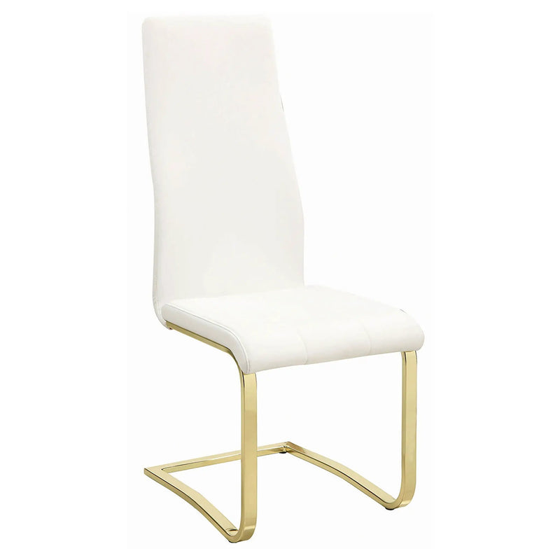 Whittingham - Dining Side Chair (Set of 4) - White / Gold by HouseOfZazla