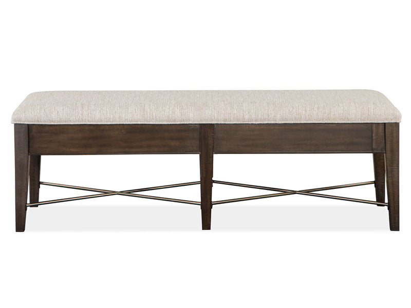 Westley Falls - Bench With Upholstered Seat - Graphite, photo 6 of 7