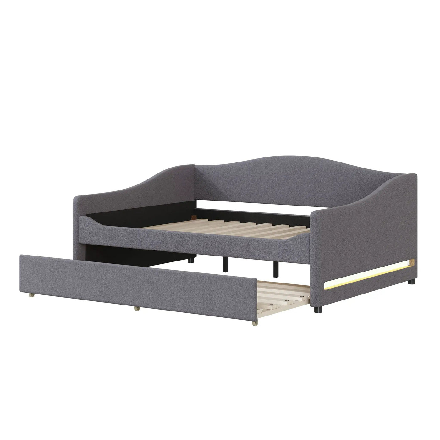 Upholstered Daybed With Light And Trundle by HouseOfZazla