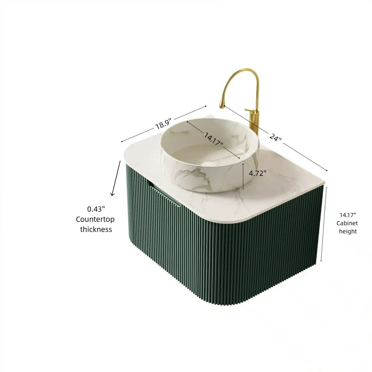 DINA 24" Bathroom Vanity & Sink by HouseOfZazla