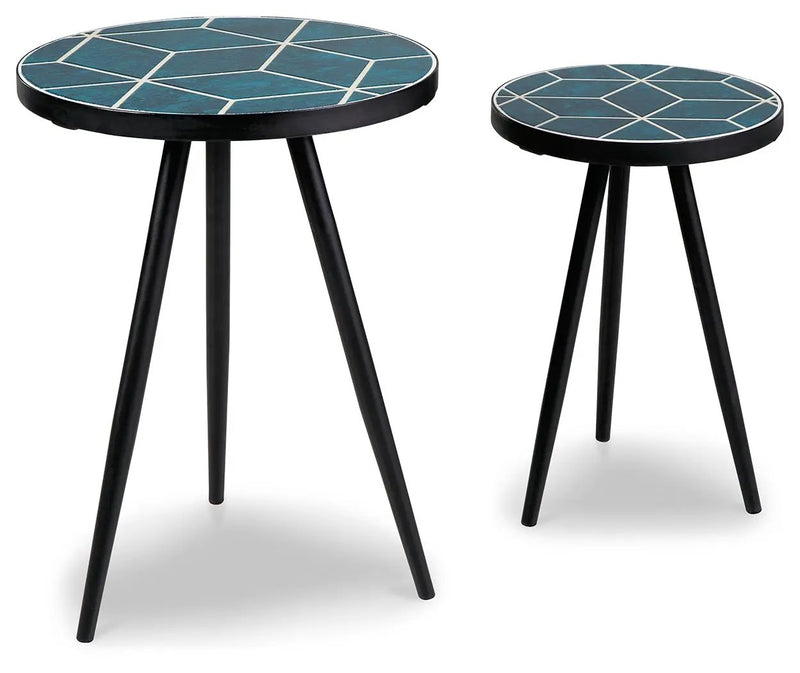 Clairbelle - Accent Table (Set of 2) - Teal by Unique Piece Furniture