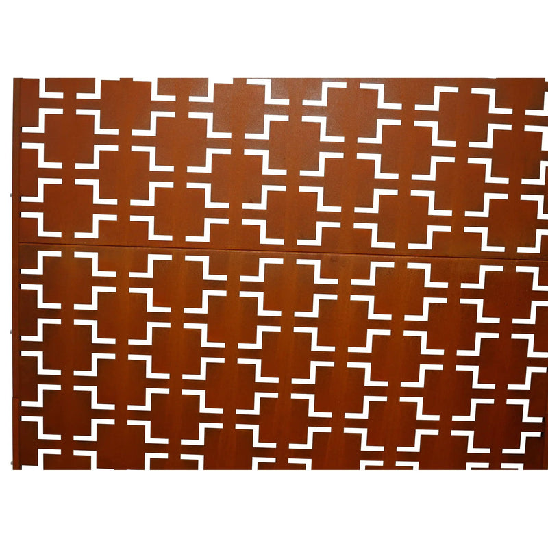 Outdoor & Indoor Metal Privacy Freestanding Decorative Screen by Unique Piece Furniture