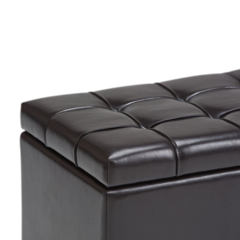 Sienna - Upholstered Storage Ottoman Bench by HouseOfZazla