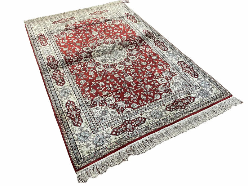 4' X 6' Vintage Fine Handmade Chinese Oriental Silk Rug 400 KPSI Wow by Jewel Rugs
