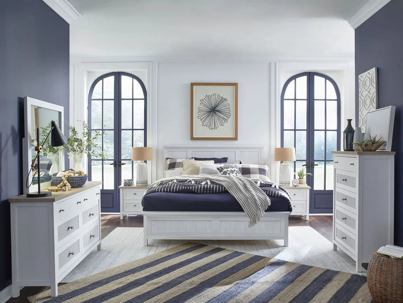 Windmill Harbour - Drawer Nightstand - White Whisp And Sand by Unique Piece Furniture