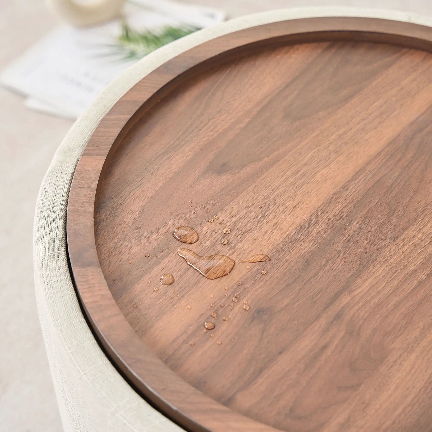 Nesting Ottomans, Round Coffee Table & Bench With Tray (Set of 2) by HouseOfZazla