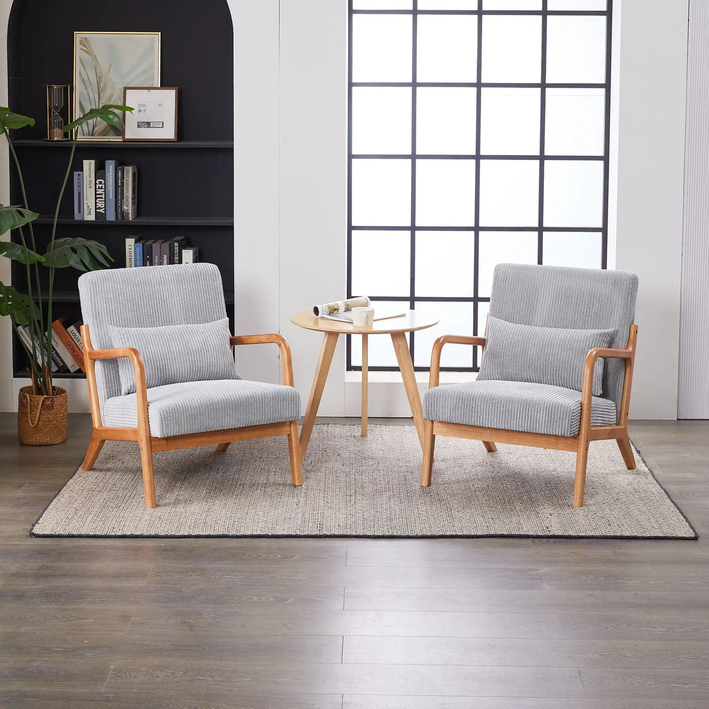 Accent Arm Chair With Pillow Upholstered by HouseOfZazla