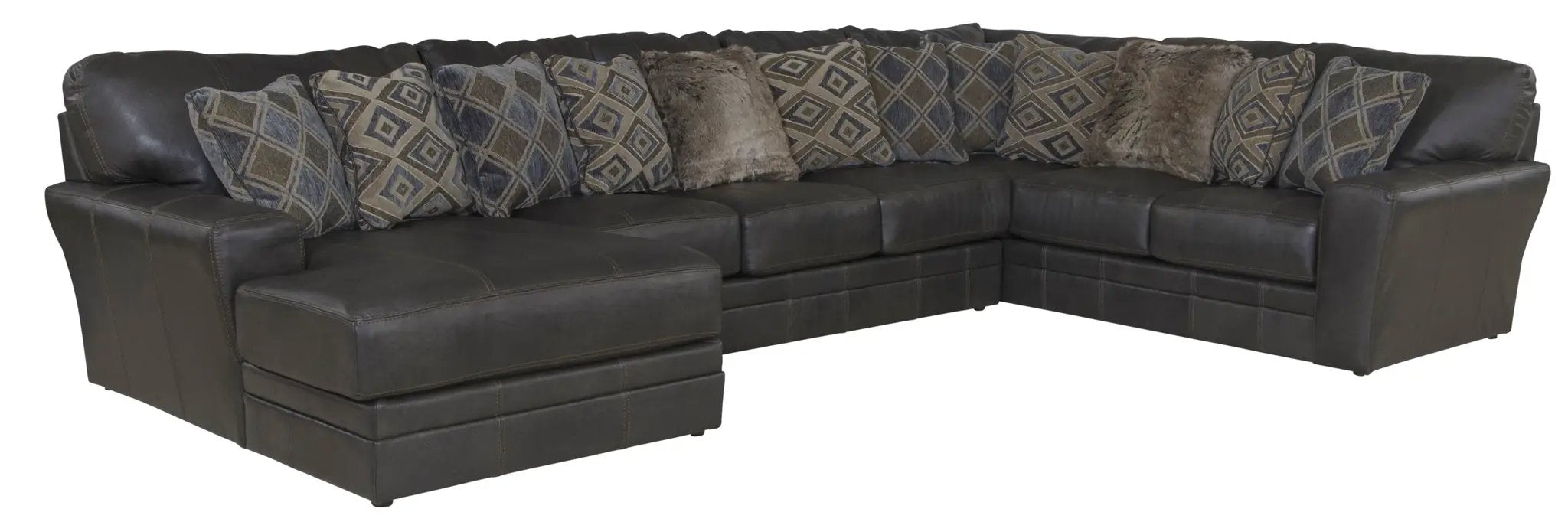 Denali - Italian Leather Match Sectional by Unique Piece Furniture