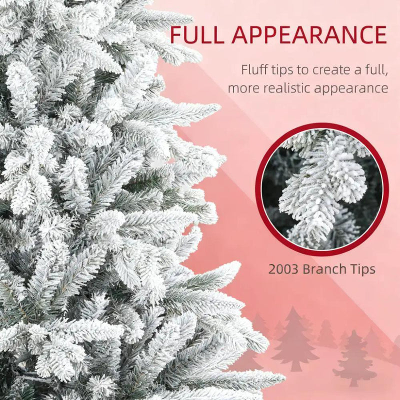 Artificial Flocked Christmas Tree with Snow Tips by HouseOfZazla