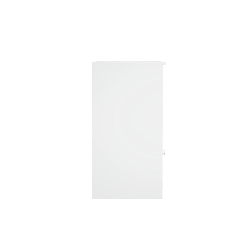 Toy Storage Organizer With Large Drawer And Low Bookshelf For Nursery & Playroom - White by HouseOfZazla