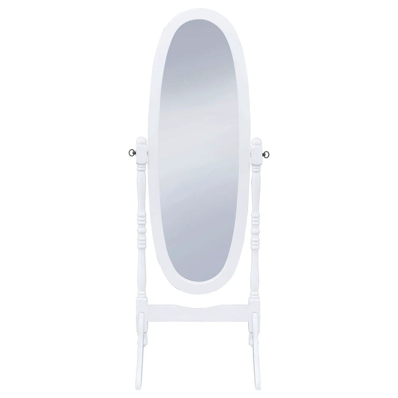 Foyet Wood Adjustable Full Length Cheval Mirror White by Unique Piece Furniture
